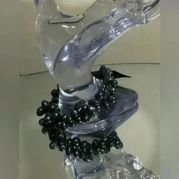 🆕Blue Freshwater Pearls Bow Earrings - Picture 6 of 13